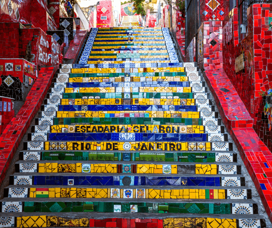 bunte Treppe in Rio de Janeiro